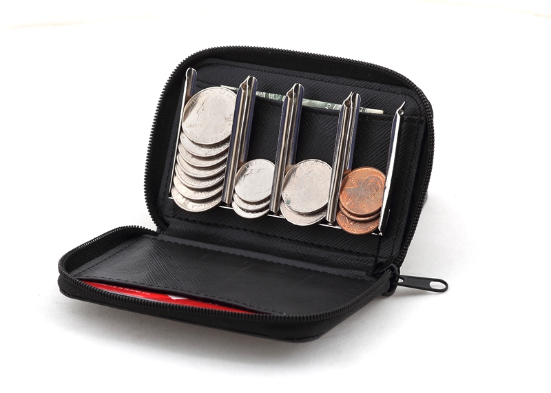 purse with coin organizer